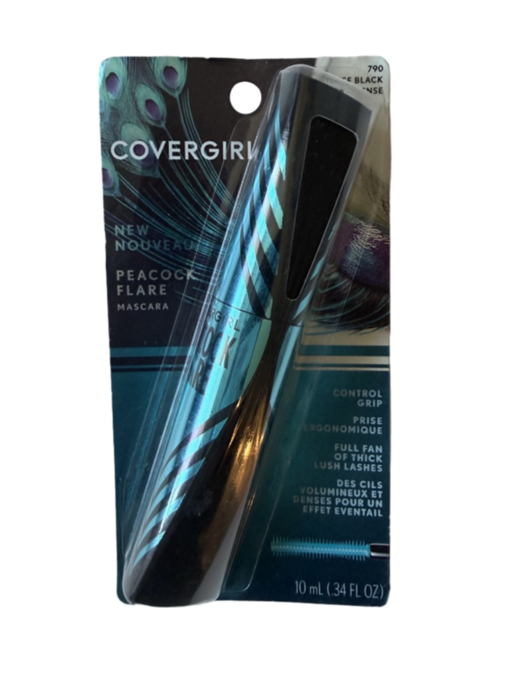 NWT Covergirl Peacock Flare Mascara #790 intense Black